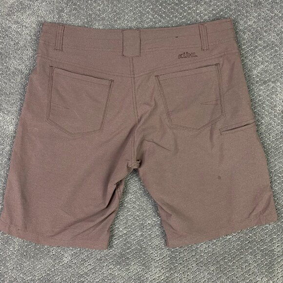 Kuhl Shorts Men's 35 Brown Amphibia Hybrid Swim Hiking Outdoors - Picture 7 of 16